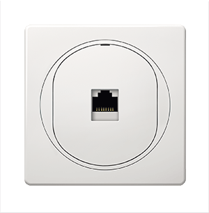 E616.00 Priključnica komunikacijska EON 1xRJ45 Cat 6A UTP, bela