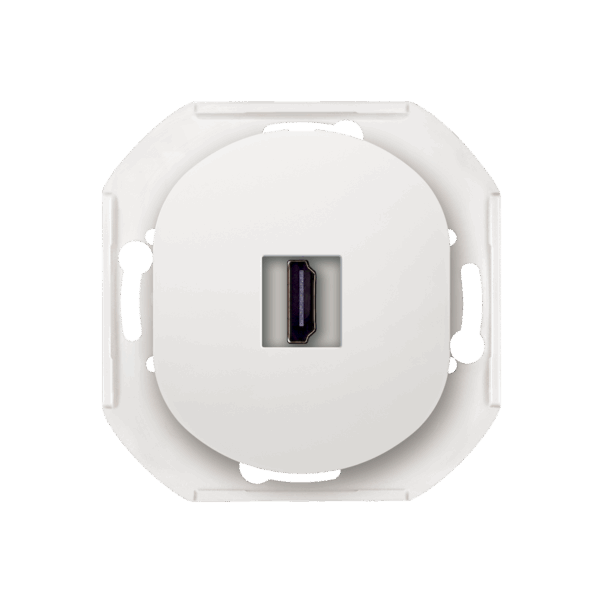 E6163.0 Priključnica bez maske EON HDMI/HDMI female Keystone, bela