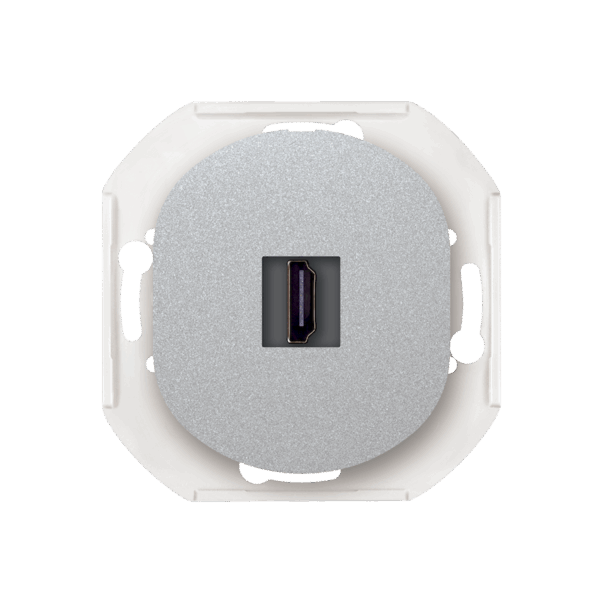E6163.S Priključnica bez maske EON HDMI/HDMI female Keystone, silver