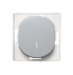 E628.S Sklopka ukrsna sa ind. bez maske EON 10AX 250V~, silver
