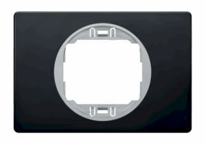 E6803.E1S Maska jednostruka EON 80x120, crna soft sa silver nosačem