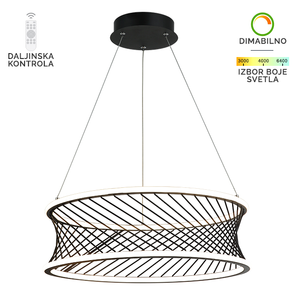 LED viseća lampa F2074-40V BK