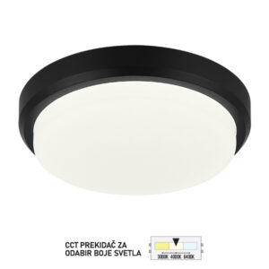 Spoljna LED plafonjera PS8301 BK