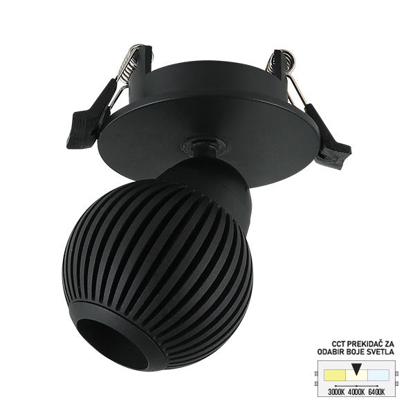 LED ugradna lampa LU-11-7 BK