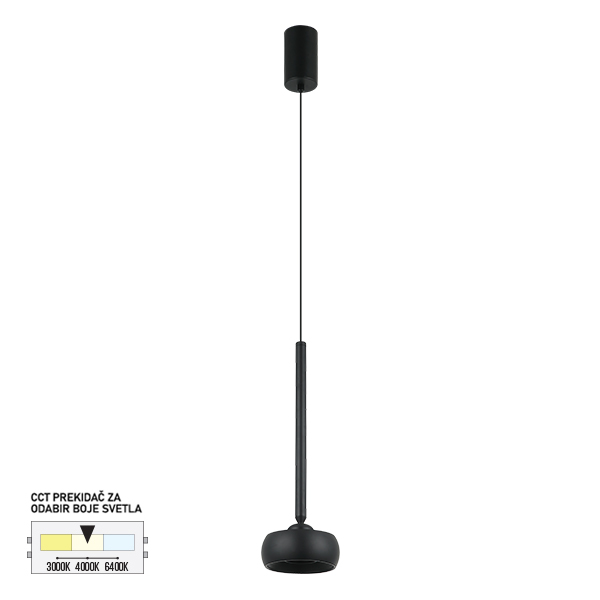 LED viseća lampa F2613-12V BK