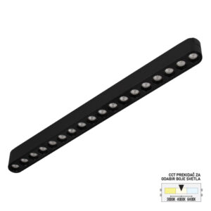 LED magnetna svetiljka CCT ULTRA SLIM FMS2001-18 BK