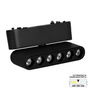 LED magnetna svetiljka CCT ULTRA SLIM FMS2101-6 BK
