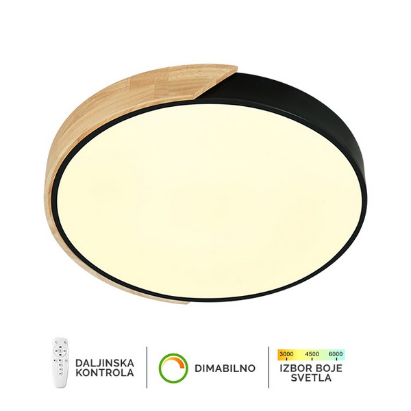 LED plafonska lampa F2811-16C BK+WD