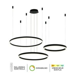 LED viseća lampa F2047-130C BK