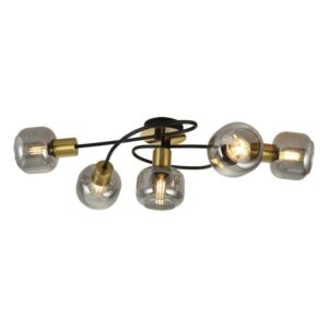 Plafonska lampa FE408-5 BK+SG