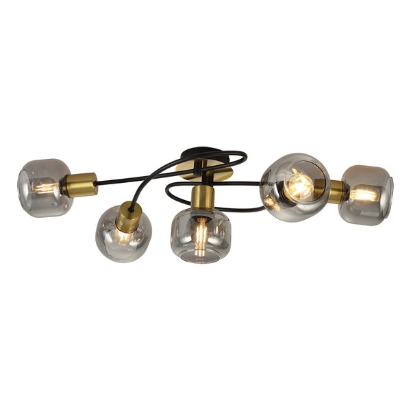 Plafonska lampa FE408-5 BK+SG