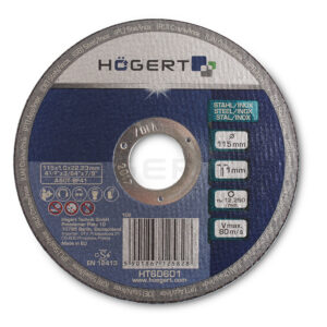 Hogert HT6D601 rezni disk za metal/inox, 115 mm, ultra tanak 1.0 mm