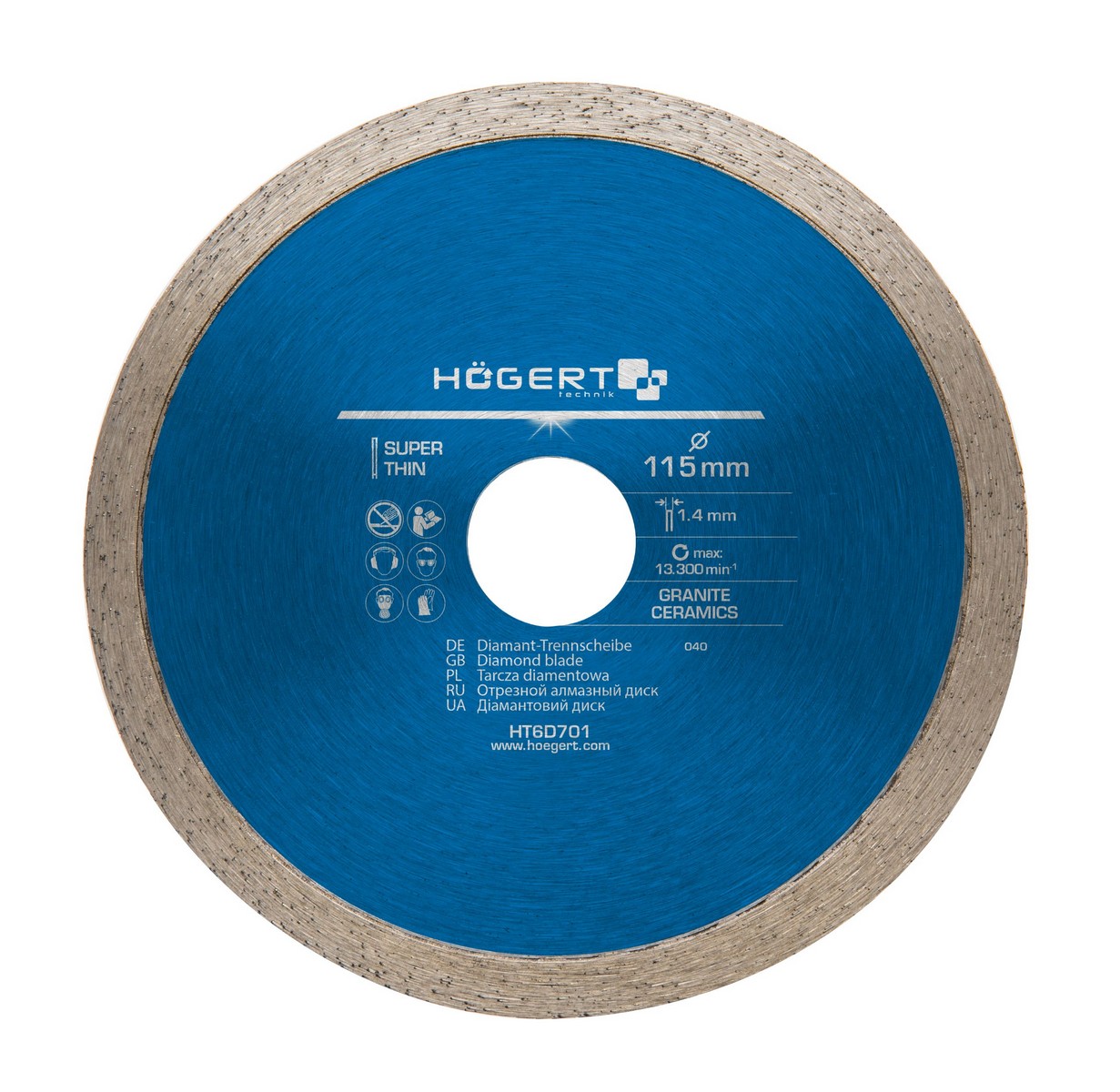 Hogert HT6D701 rezni dijamantni disk 115 mm