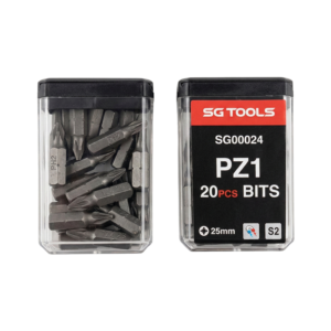 SG TOOLS bitovi PZ2, 20 komada u kutijici, S2 čelik, SG00025