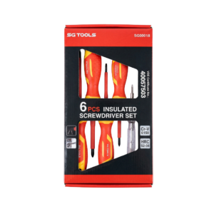 SG TOOLS VDE set odvijača 6 delova PH i SL, sa glinericom, SG00018