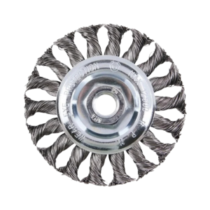 SG TOOLS upletena kružna četka 125mm. čelična žica 0.5mm. SG12002