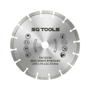 SG TOOLS dijamantska ploča za sečenje betona 350mm, laserski varena, SG50019
