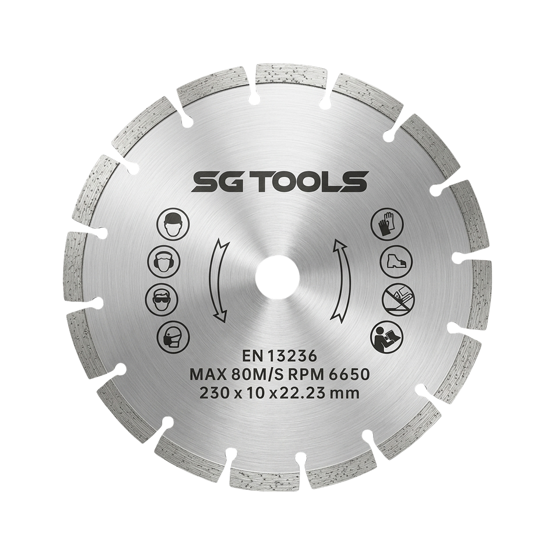 SG TOOLS dijamantska ploča za sečenje betona 350mm, laserski varena, SG50019