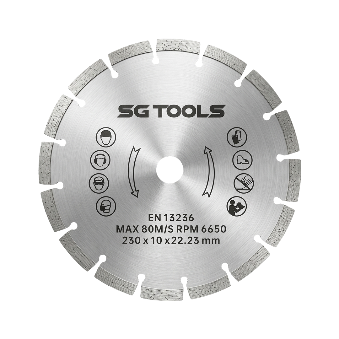 SG TOOLS dijamantska ploča za sečenje betona 150mm, laserski varena, SG50017