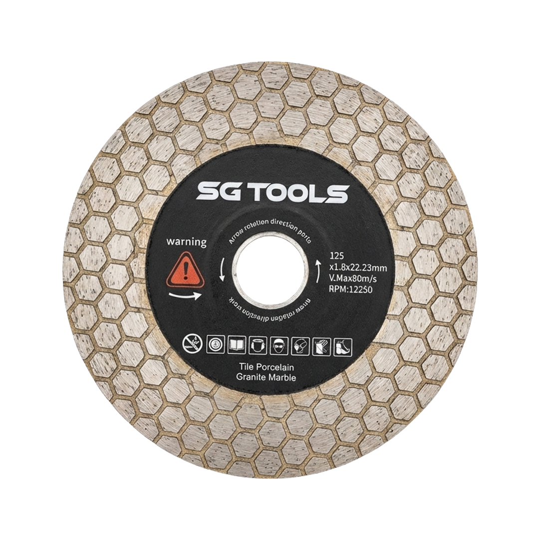 SG TOOLS dijamantska ploča za sečenje i brušenje keramike 125 x 1.8mm, SG50012