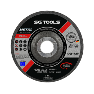 SG TOOLS brusna ploča ispupčena 125 x 6.0mm Metal Premium A 24 RBF, SG11007