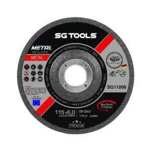SG TOOLS brusna ploča ispupčena 115 x 6.0mm Metal Premium A 24 RBF, SG11006