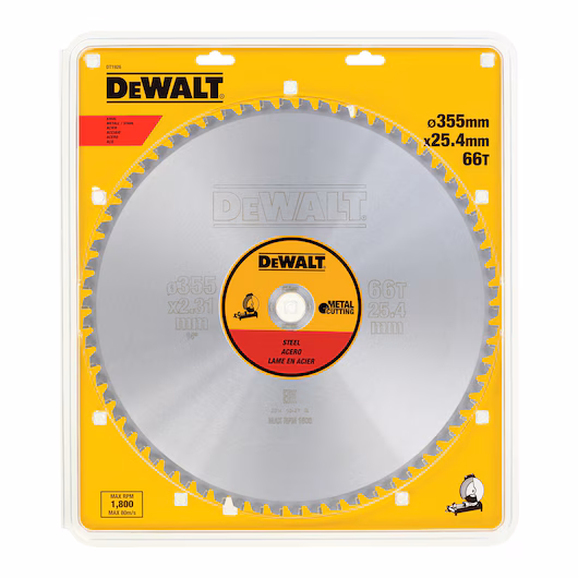 DeWalt DT1926 list za rezanje metala, 355mm, 66 zuba