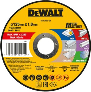 DeWalt DT20595 višenamenska rezna ploča, multimaterial 125 x 22,23 x 1,0 mm