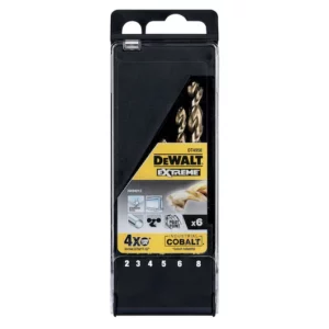 DeWalt DT4956 burgije za metal, HSS-Co, 6 komada, 2-8mm